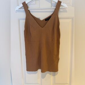 NWT | Banana Republic Knit Tank in Cappuccino color | Size L